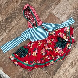 Matilda Jane Size 2 Hooded Long Sleeve Dress